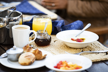 Ruckomechi Camp: Frühstück